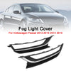 2012-2015 Volkswagen Passat 2Pcs Front Driving Fog Light Cover Black & Chrome Generic