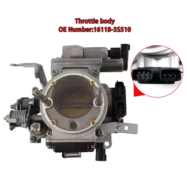 1998-2002 Nissan Frontier Xe SE 4 Cyl 2.4L Gasspjældskrop 16118-3S510 Generisk