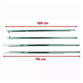 4PCS Door Window Belt Trim Molding For Honda Accord CM5 4D Sedan 2003-2005