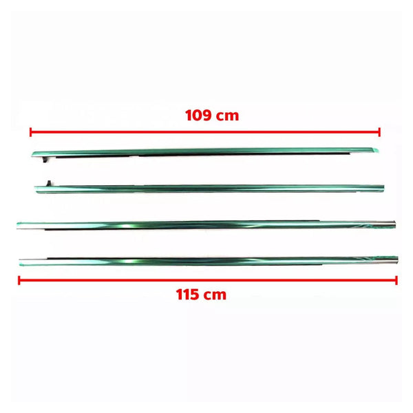 4PCS Door Window Belt Trim Molding For Honda Accord CM5 4D Sedan 2003-2005