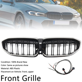 2019-2022 BMW 3-serie G20 Double Slat Black Kidney Grille 51138072085 Generisk