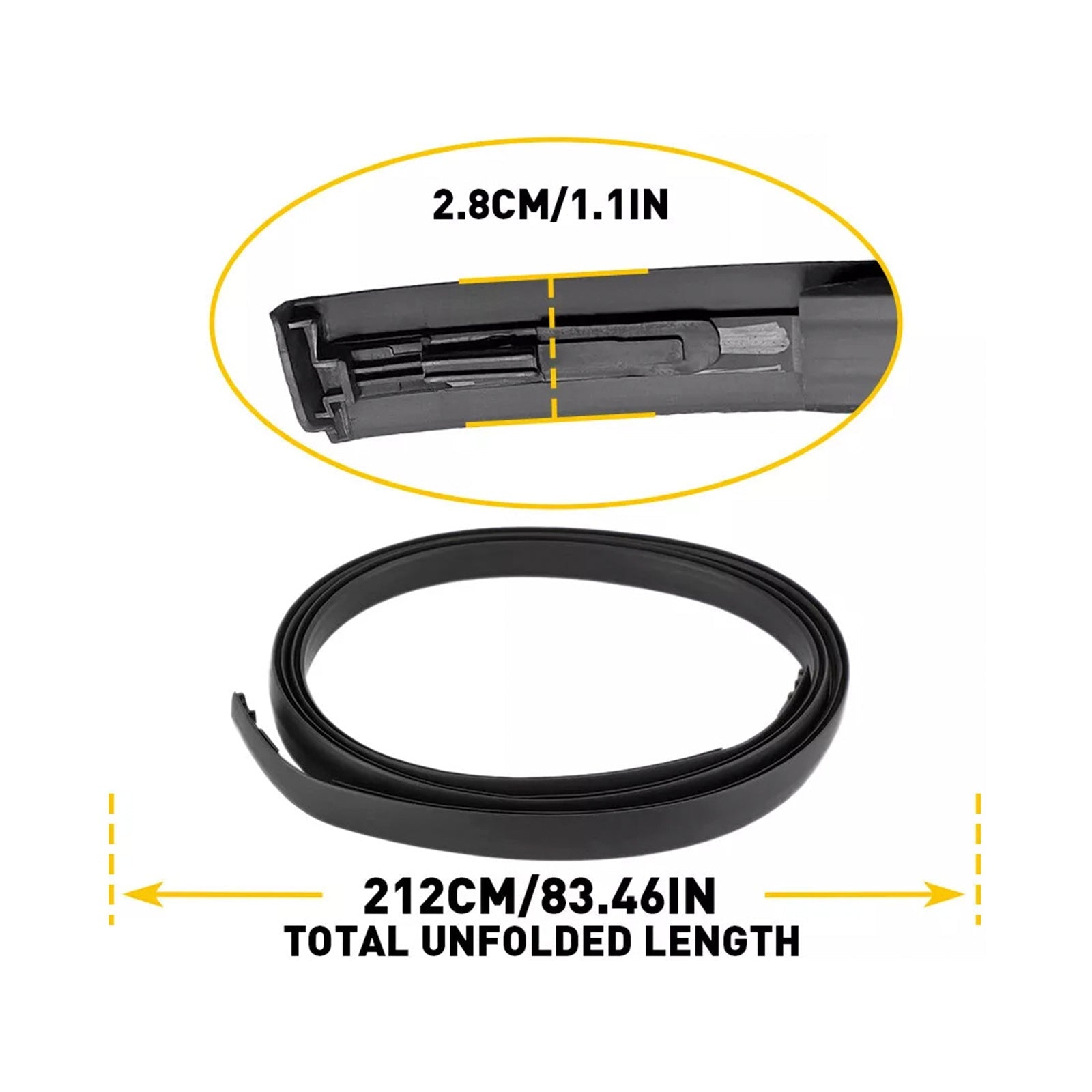 2008-2015 Scion xB 2PCS Roof Drip Molding Trim Center Left & Right Side Rubber 7555612171 7555512161 Generic