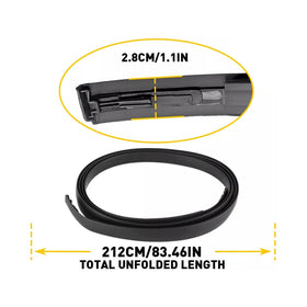 2008-2015 Scion XB 2pcs Střecha Drapk Trip Trim Center vlevo a pravá strana guma 7555612171 7555512161 Generic