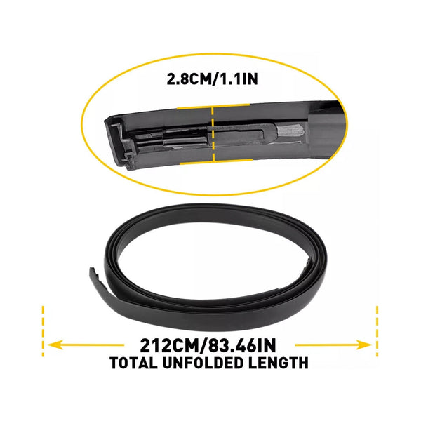 2008-2015 Scion XB 2pcs Střecha Drapk Trip Trim Center vlevo a pravá strana guma 7555612171 7555512161 Generic