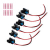 6PCS Fuel Injector Connector Pigtail Plug Wiring Harness Fit Ford Fit Chevy