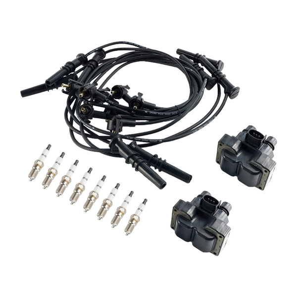 1993-1996 Lincoln Mark VIII V8 4.6L 2 Ignition Coil Pack 8 Spark Plugs and Wire Set FD487 DG530