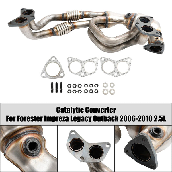 2005-2010 スバル フォレスター/インプレッサ/レガシー/アウトバック H4 2.5L エンジン触媒コンバーター 汎用