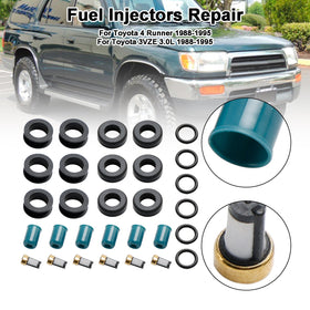 1988-1995 Toyota 4 Runner 3VZE Truck Brandstofinjector Reparatie Seal Rebuild Kit 4-319 Generiek