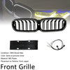 2021-2024 BMW 5-serie G30 G31 G38 dobbel lamell foran nyregriller blank svart Generisk