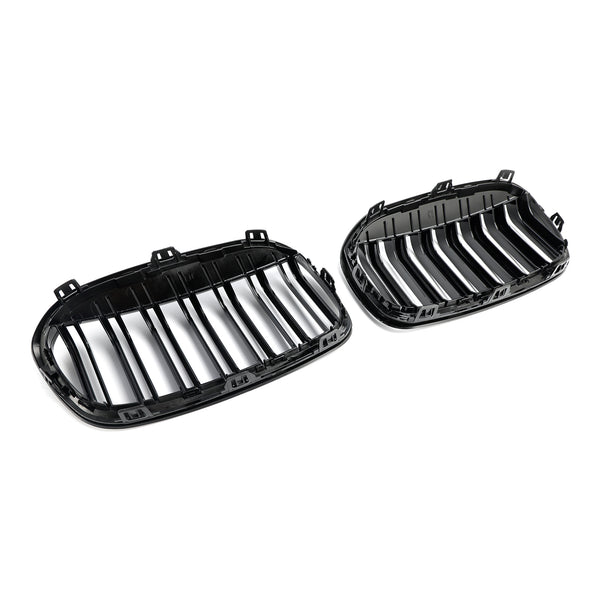 2018-2021 BMW Série 2 F45 F46 2PCS Gloss Black Front Kidney Grill Grille Genérico