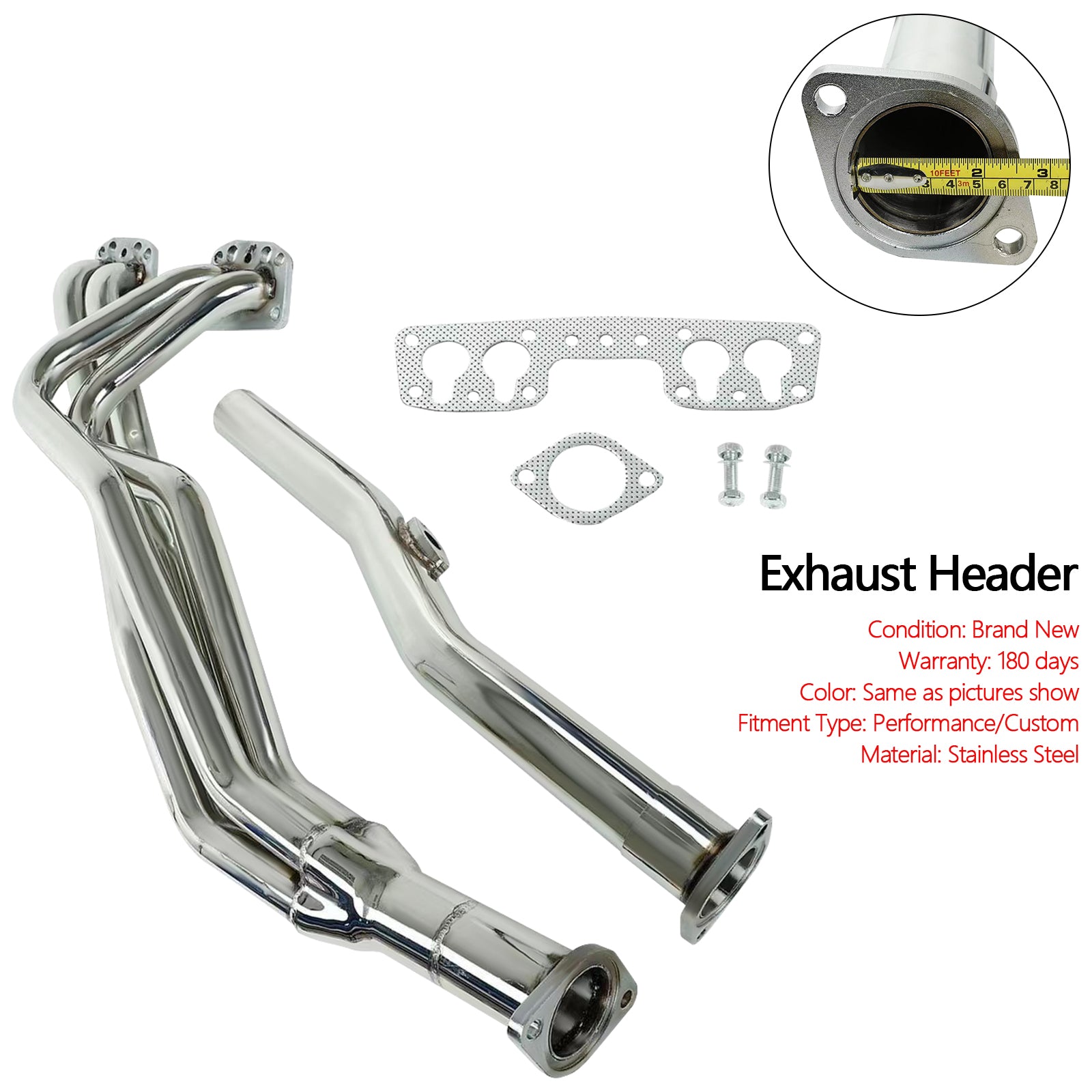 1975-1983 Toyota Hilux 4WD 2.2L SOHC motor eksosmanifold toppstykke