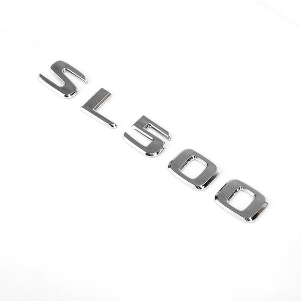 Trunk Rear Emblem Badge Chrome Letter Sl 500 For Mercedes R230 R231 Sl Sl500