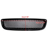 Gloss Black Front Bumper Honeycomb Grille Grill Fit Volvo S40 V50 2008-2012