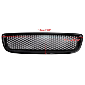 Glans svart foran støtfanger bikakegitter Grill Passer Volvo S40 V50 2008-2012