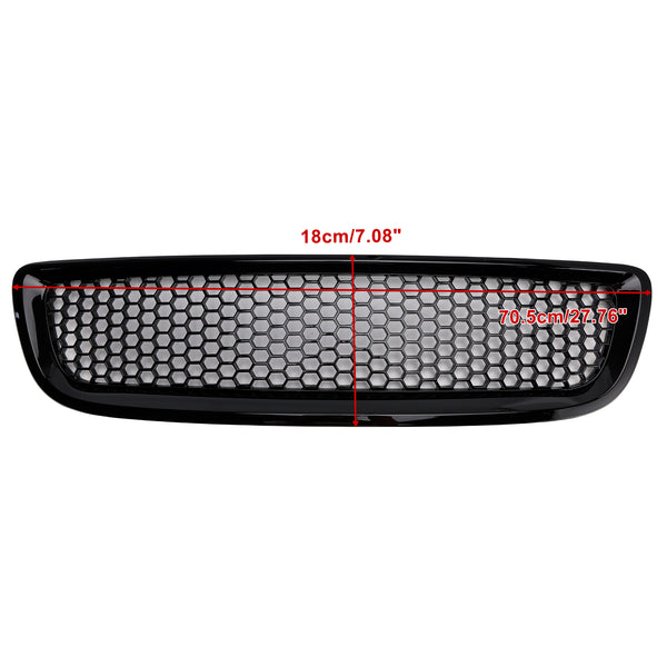 Gloss Black Front Bumper Honeycomb Grille Grill Fit Volvo S40 V50 2008-2012