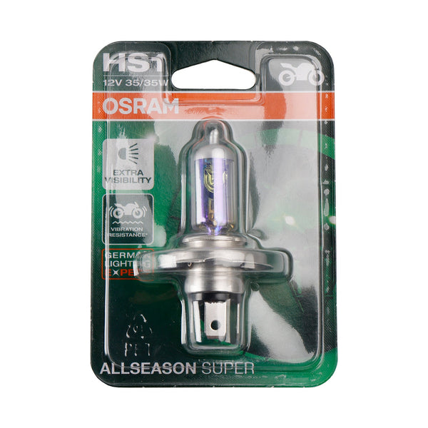OSRAM Motorcycle Lamp Allseason HS1 PX43T 12V 35/35W 64185ALS Generic
