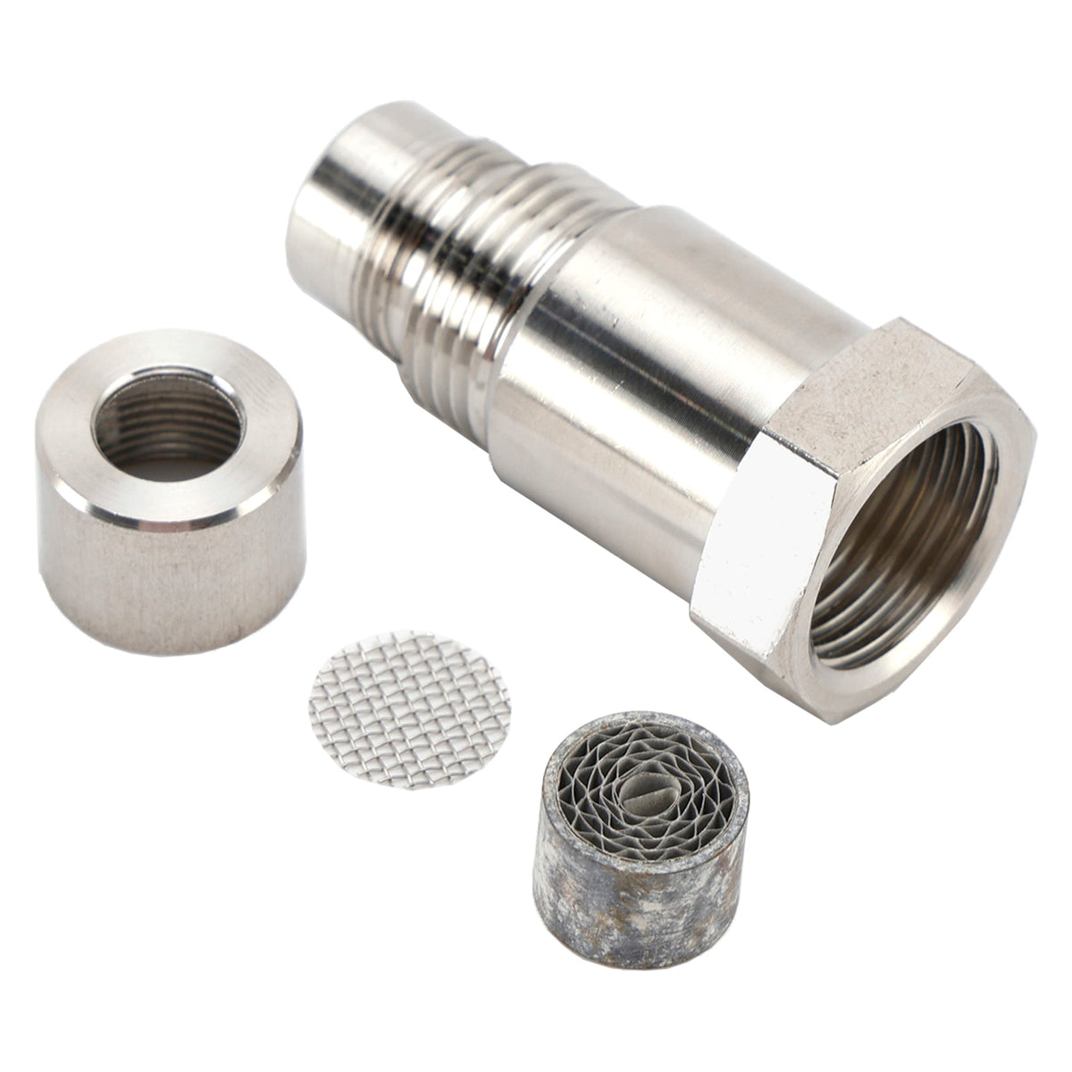 M18*1.5 O2 Sensor CEL Check Engine Light Spacer W/Catalytic Converter ...