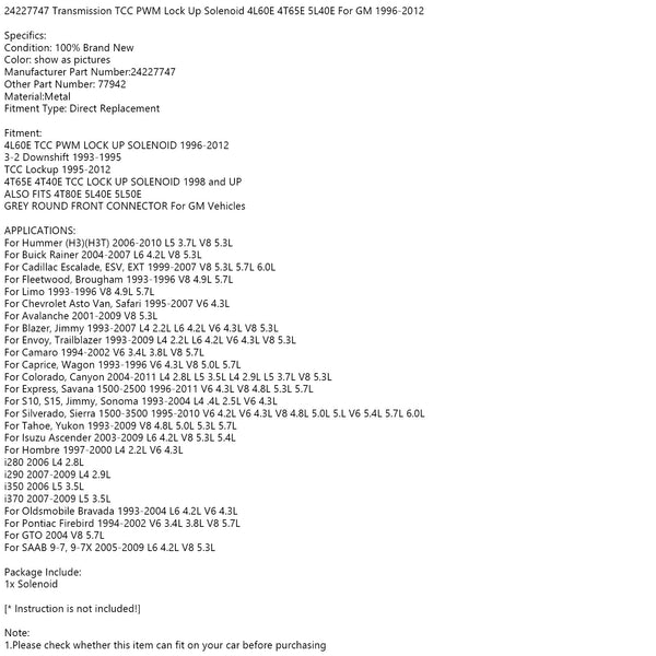 1993-1995 GM 3-2 terugschakeltransmissie 24227747 Generiek