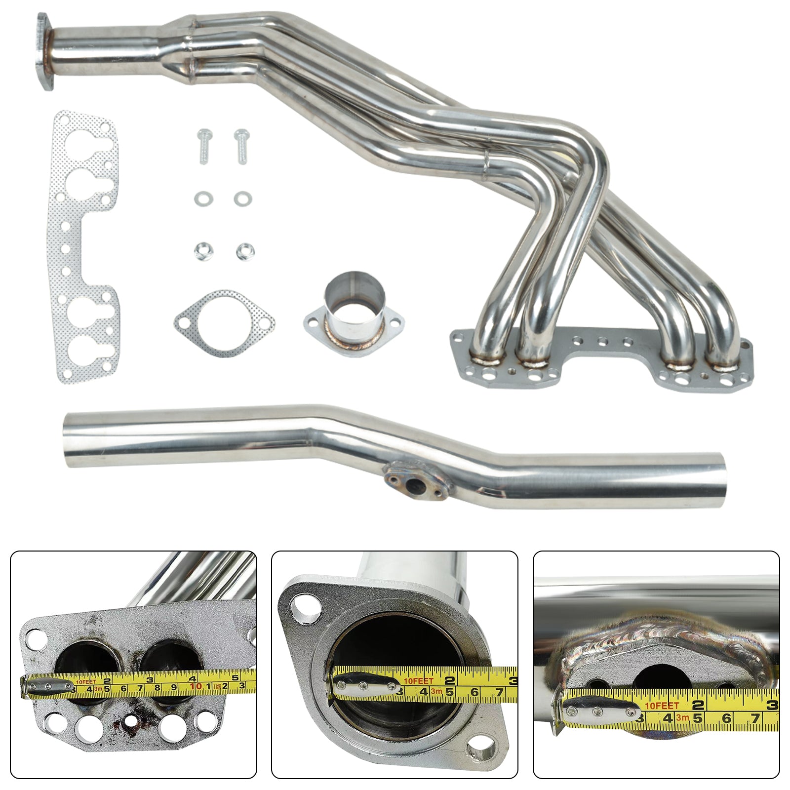1975-1983 Toyota Hilux 4WD 2.2L SOHC motor eksosmanifold toppstykke