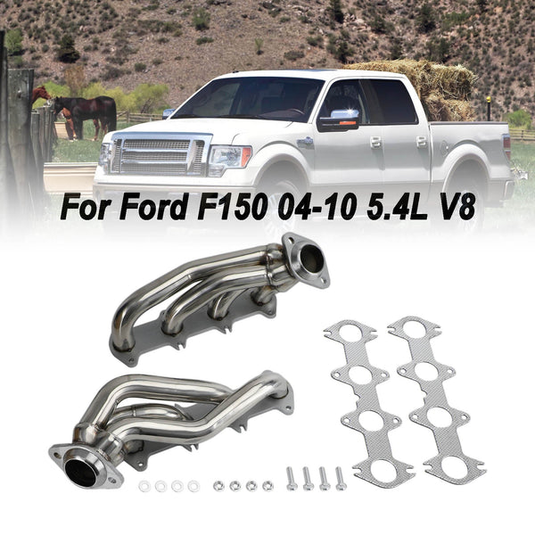 Ford F150 2004-2010 5.4 V8 colector de escape inoxidable cabezales cortos rendimiento genérico