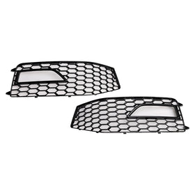 2013-2015 AUDI A4 S-line S4 2PCS Bumper Fog Light Lamp Cover Grille 8K0 807 682M 8K0 807 681L Generic