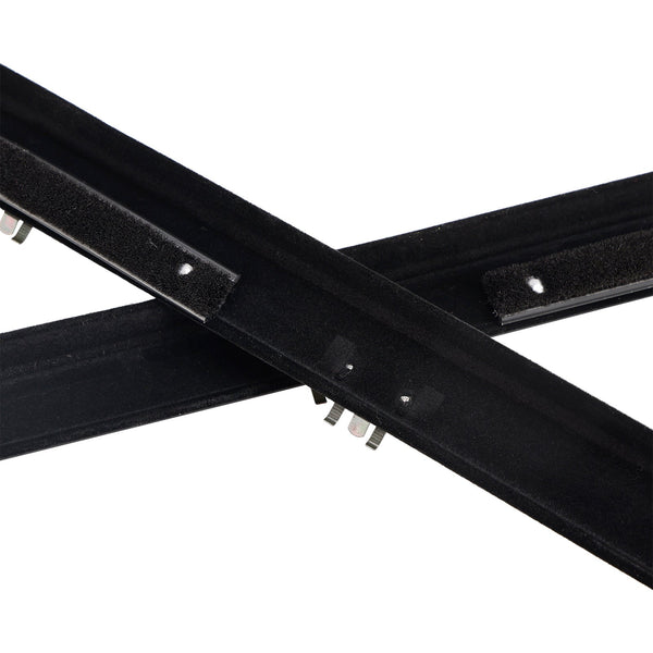 1984-1996 Chevrolet C4 Corvette Driver + Passenger Sides Door Panel Ytre Window Seals Midt-845680