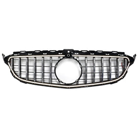 2015-2021 Mercedes Benz C-Class W205 C200 C250 C300 C350 Chrome Front Bumper Grill Grille W/LED Generic