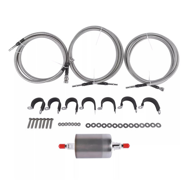 1999-2003 Chevy Silverado 1500 2500 Stainless Steel Braided Fuel Lines Kit 819-840 15043857