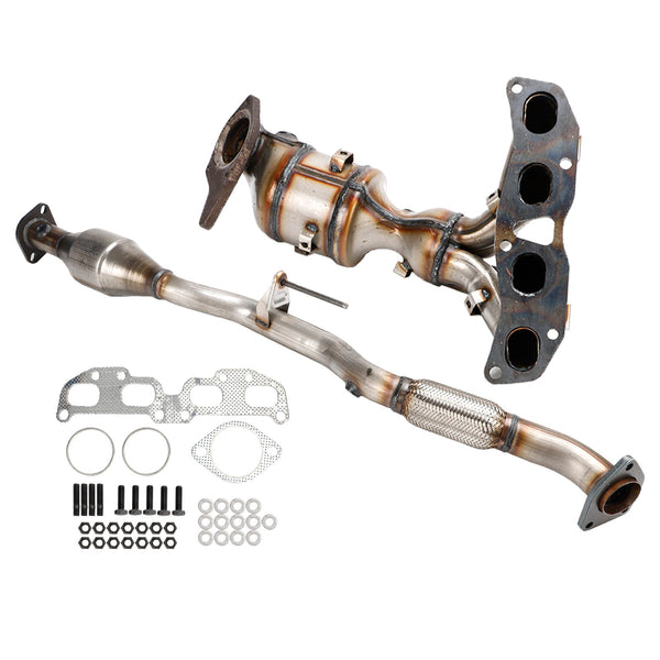 2013 Nissan Altima S Coupe 2-Door L4 2.5L Pair Front Rear Catalytic Converter