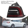 2017-2023 Tesla Model 3 Højre bageste baglygter LED-lys Yder 1077398-00 Generisk