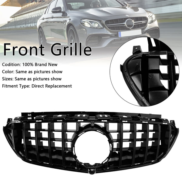 2016-2020 Mercedes Benz E-Class W213 E63 E63S AMG Front Bumper Grill GTR Style Black Grille