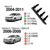 2003-2010 Vauxhall Meriva A 点火コイル パック 95517924 120821 ジェネリック