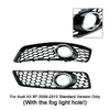 2009-2013 Audi A3 8P Standard Version Honeycomb Bumper Front Fog Light Grille Grill Cover Generic