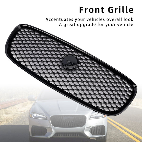 2016-2019 Jaguar XF XF-R Styl přední nárazník Grill Grille Gloss Black Generic