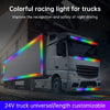 Truck Colorful Streamer Marquee LED Light Strips With Remote Control 2.4m