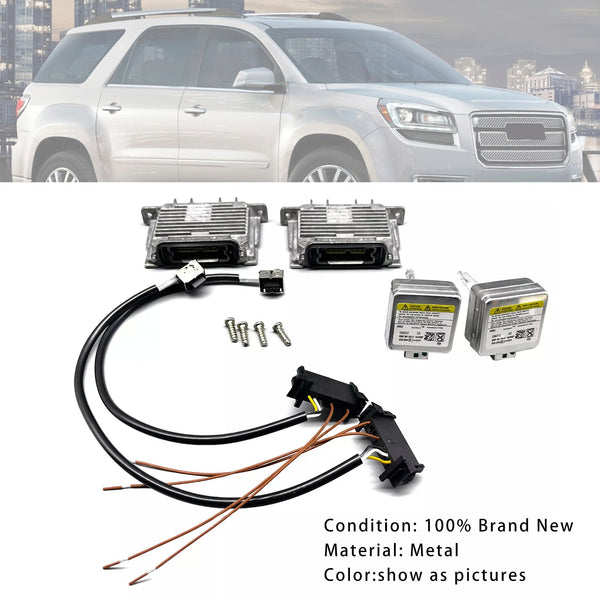 2013-2016 GMC Acadia 2x Xenon Ballast & HID D3S Light Bulb Wire Kit Control Unit 22840414 Generic