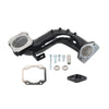 High Flow Intake Elbow Intake Bridge Pipe Kit+EGR Valve Cooler Delete Kit For 2011-2015 GMC Chevy Duramax 6.6L LML