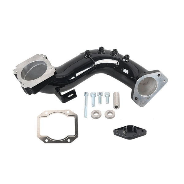 Kit de tubo de puente de entrada de codo de entrada de alto flujo + Kit de eliminación de enfriador de válvula EGR para GMC Chevy Duramax 6.6L LML 2011-2015