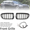 01.2009-10.2016 BMW 5-serie F10 Nyrestøtfangergrill Grill glans sort 51137203649 51137203650 Generisk