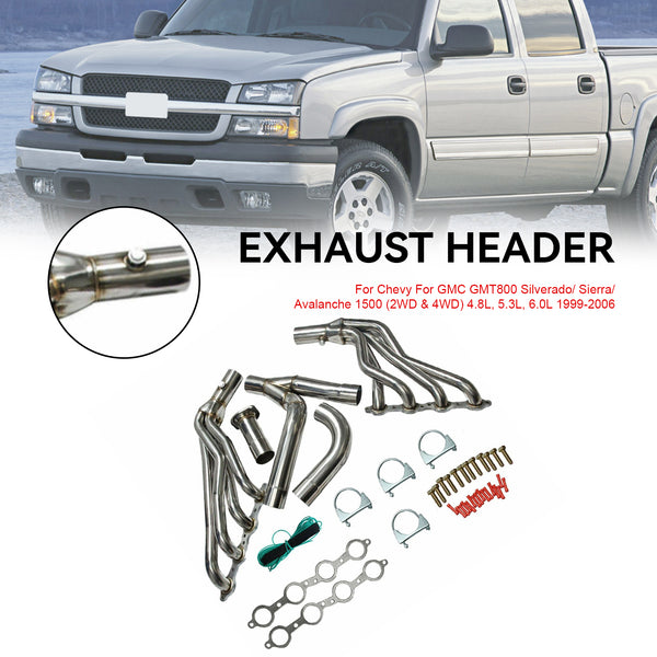 1999-2006 Chevy GMT800 Silverado/Sierra 1500 2WD/4WD 4.8 5.3 6.0L Avgasrör Generic