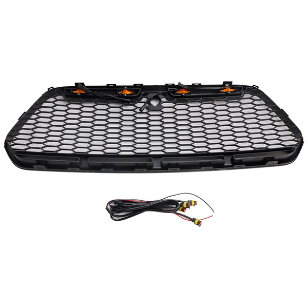 Matt svart frontstøtfangergrill Passer til Ford Transit MK8 2015-2018 Raptor m/LED