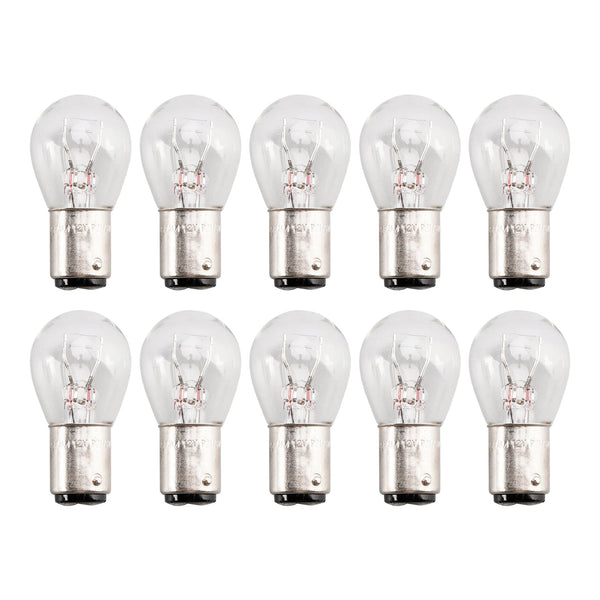 OSRAM 10PCS Car Light Tubular Lamp bulb P21/5W BAY15D 12V 21/5W 7528 Generic