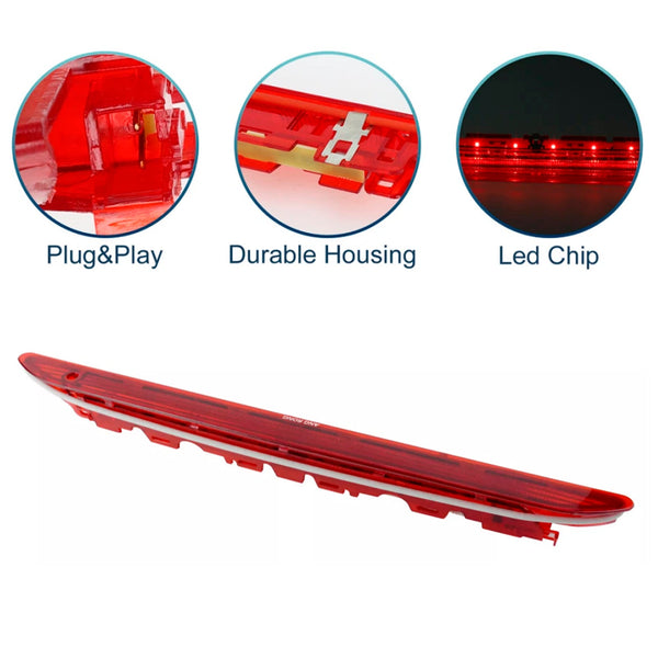 Red Lens High Level Brake LED Light Rear 3rd Stop For Seat Leon 5F 2011-2016