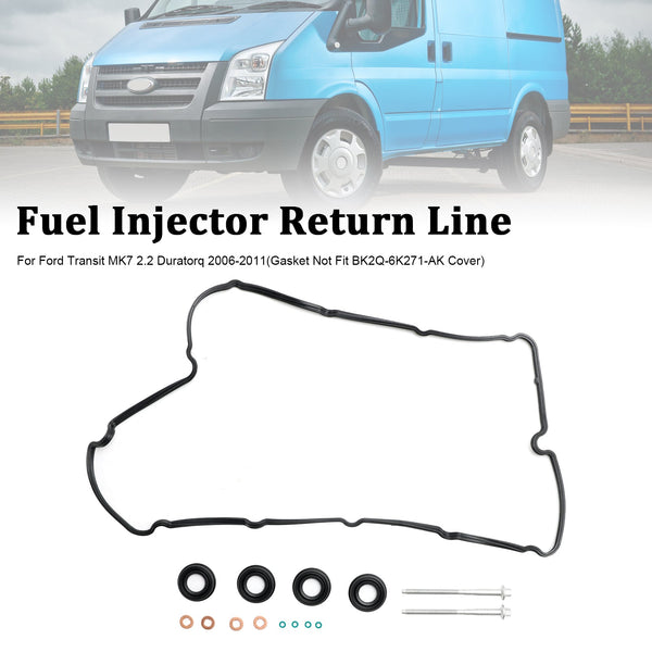 2006-On Peugeot Boxer Citroen Jumper Relay Fiat Ducato 2.2 Injector Seals Bolts Rocker Cover Gasket 1372490 Generic