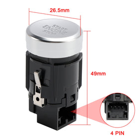 2015-2018 Volkswagen Golf Mk7 GTI R32 Tlačítko Stop Stop Ignition Tlačítko 5GG959839