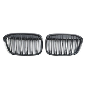 2016-2018 BMW X1 F48 F49 2PCS Glanzend Zwart Front Nier Grill Grille Generiek