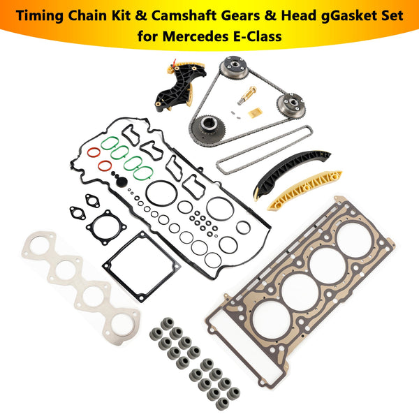 2002/05-2007/08 Mercedes-Benz T-Model S203 C180 C200 Timing Chain Kit Camshaft Gears Head gGasket Set 2710500647