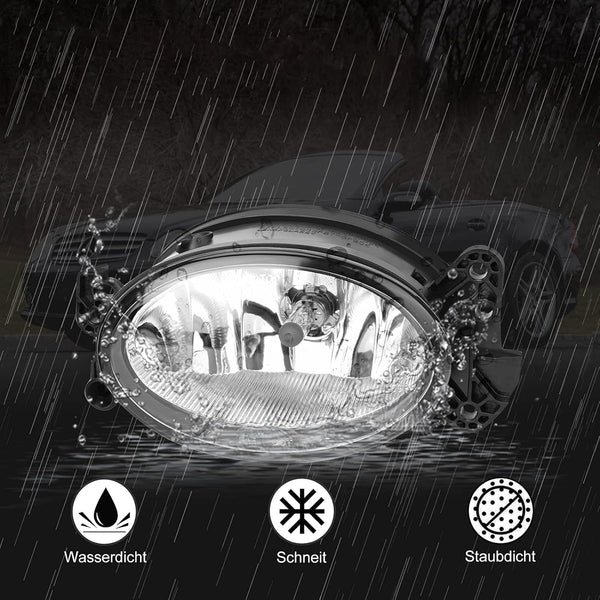 2006-2009 Mercedes CLK-Class Pair Front Fog Light Lamps With Bulbs A1698201556 A1698201656 Generic