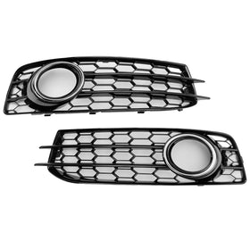 2009-2012 Audi A3 8P S-Line Honeycomb Front Bumper Fog Light Grille Cover 8P0807682 Generic