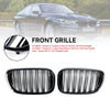 2015.07-2019.01 BMW 7-serie G11 Sedan 5-dörrars Pre-Facelift Svart 2 Lamell Front Njurgrill Generic